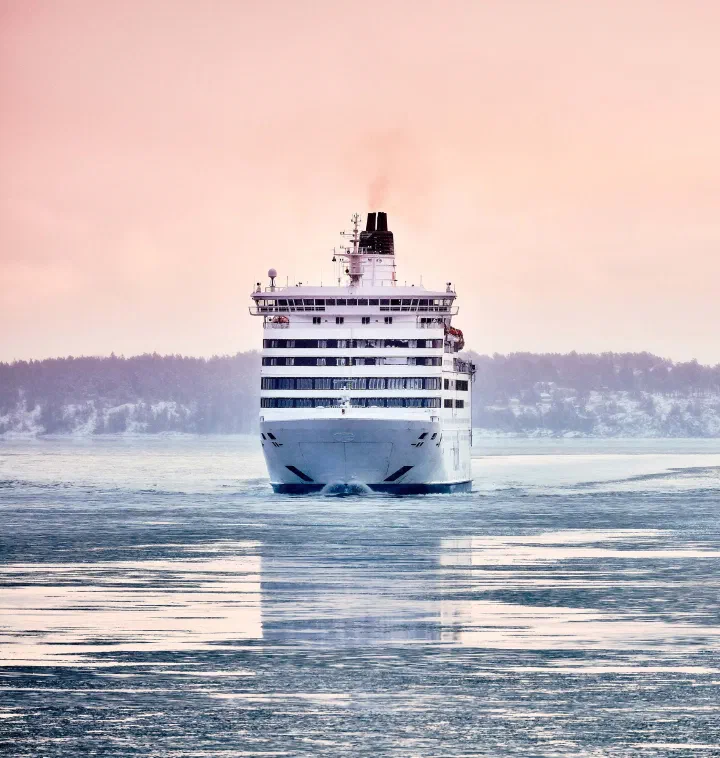 Ferry at sea